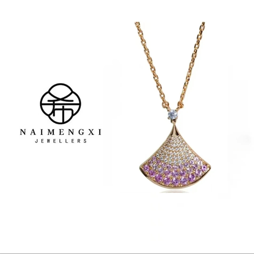 高定紫色裙子项链小众轻奢百搭时尚经典（带证书）