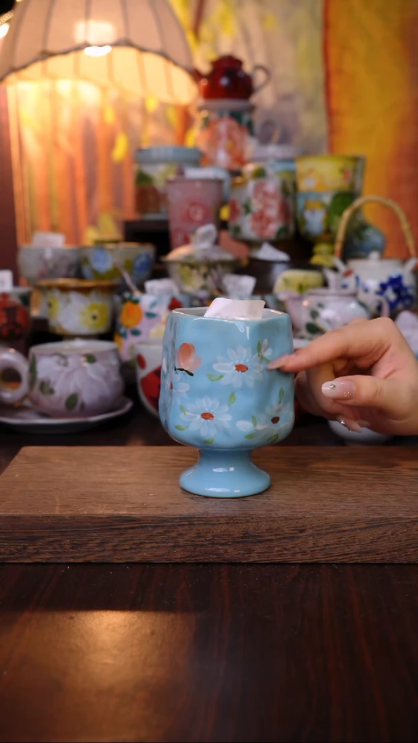 杯子泥垚手作 景德镇手工手绘陶瓷器物