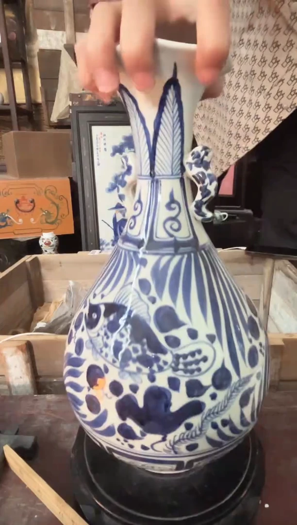 陶景德镇陶瓷摆件J597
