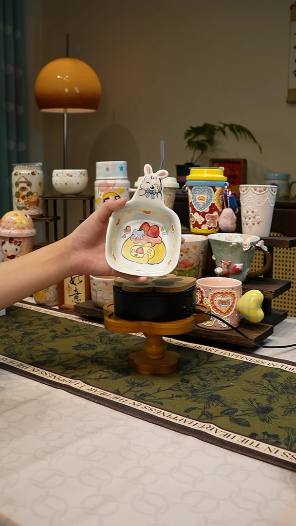 瓷【不带盒子】1440高温釉下彩