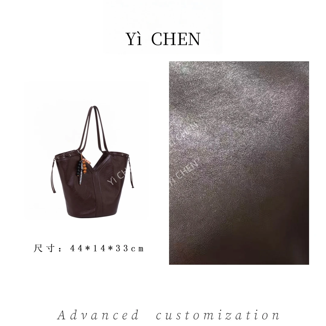 【Yì CHEN】QYX-6050-可可棕 简约时尚女士新款轻奢单肩斜跨包