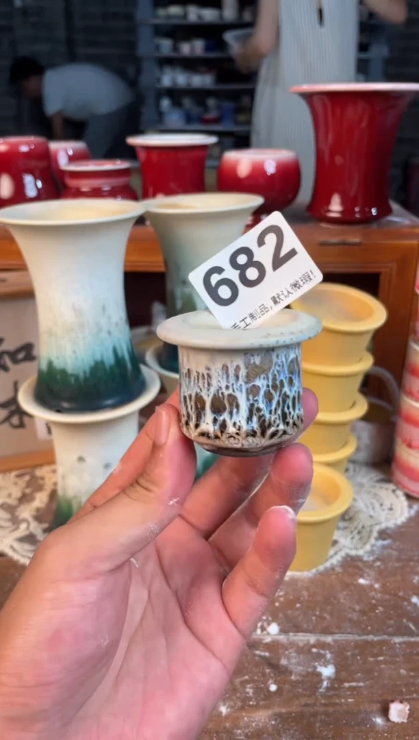 瓷片682知木小芳花盆