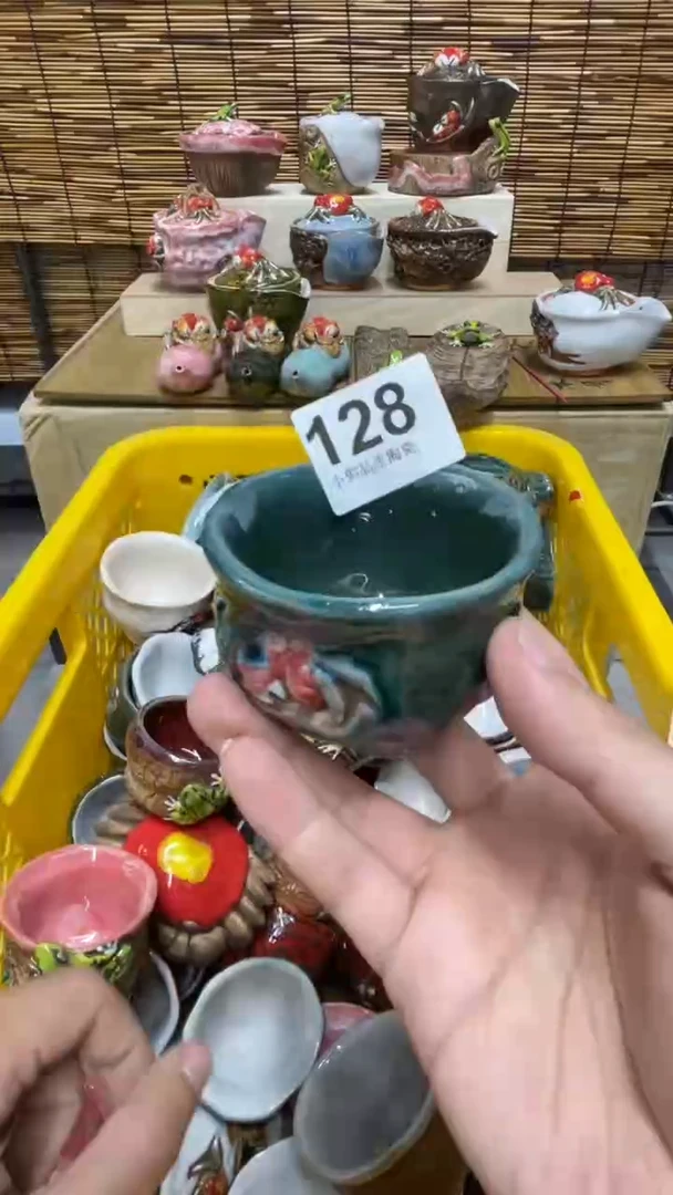 杯128精美粗陶手工柴烧