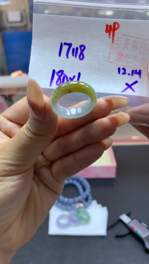 未镶嵌定制翡翠戒圈#180元-毛货需精细抛光