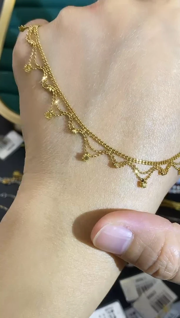 18K金镶嵌项链钻石442