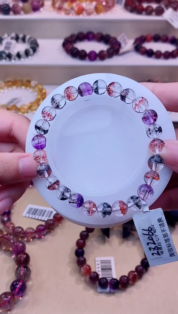 未镶嵌手串水晶毒液超七单圈7m+