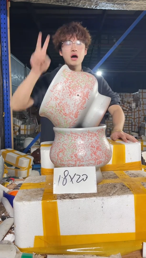 紫砂花盆宜兴紫砂粗陶花盆18-20