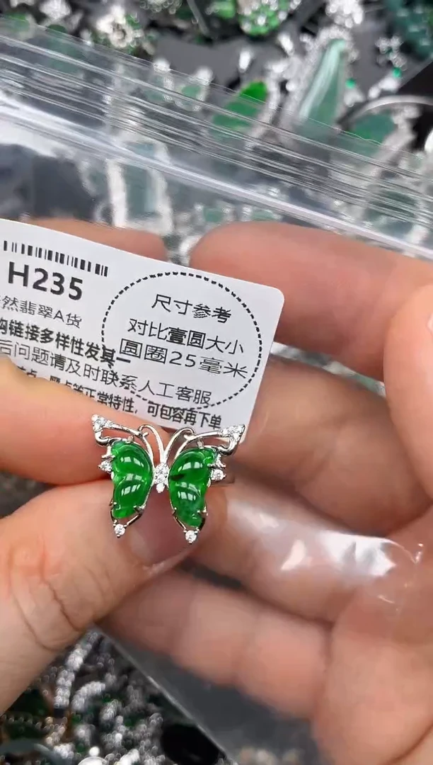 颈饰未镶嵌翡翠H235戒指