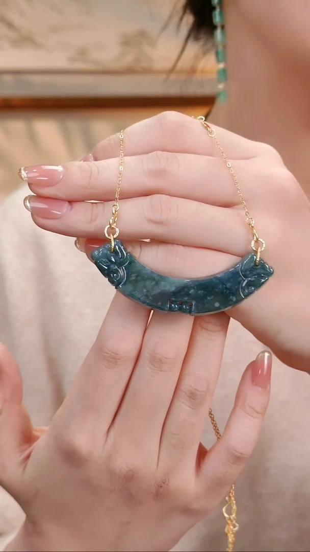 颈饰未镶嵌翡翠国风