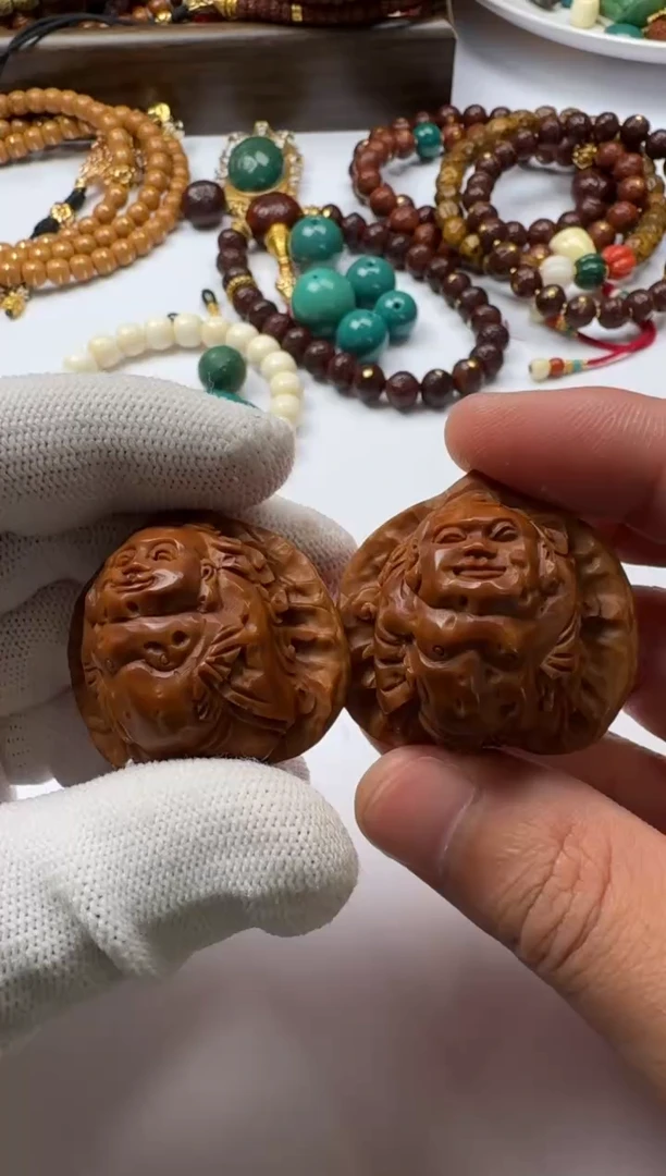 【闪购商品】文玩核桃把件文玩核桃一对