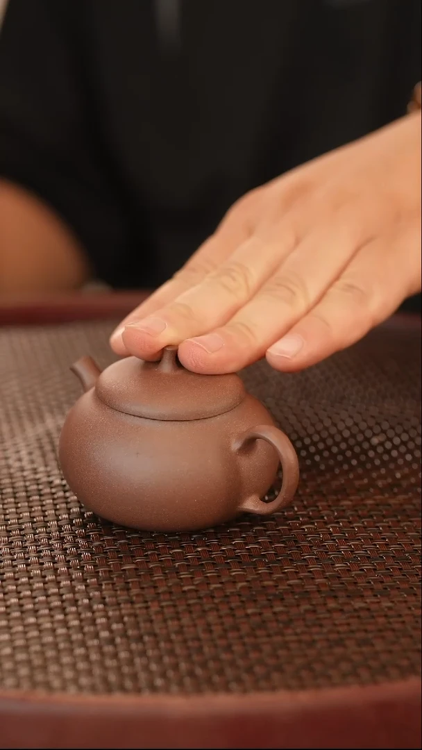 茶壶紫砂原矿手工制作茄瓜