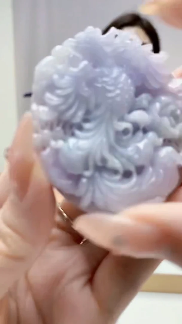 未镶嵌定制翡翠4829DD-毛货挂件71