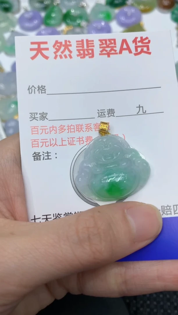 【闪购商品】翡翠颈饰18K金镶嵌1111111111