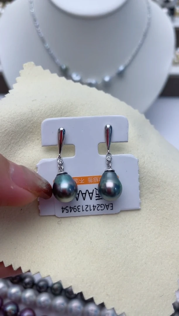 【闪购商品】海水珍珠耳饰银S925镶嵌W48