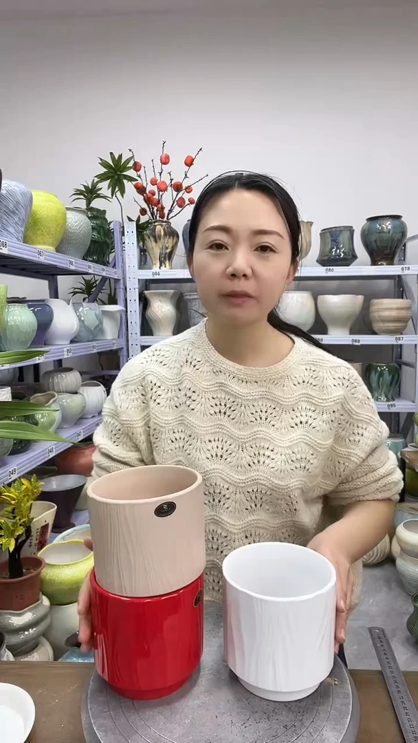 11.27陶瓷花盆直播链接高 12    口12