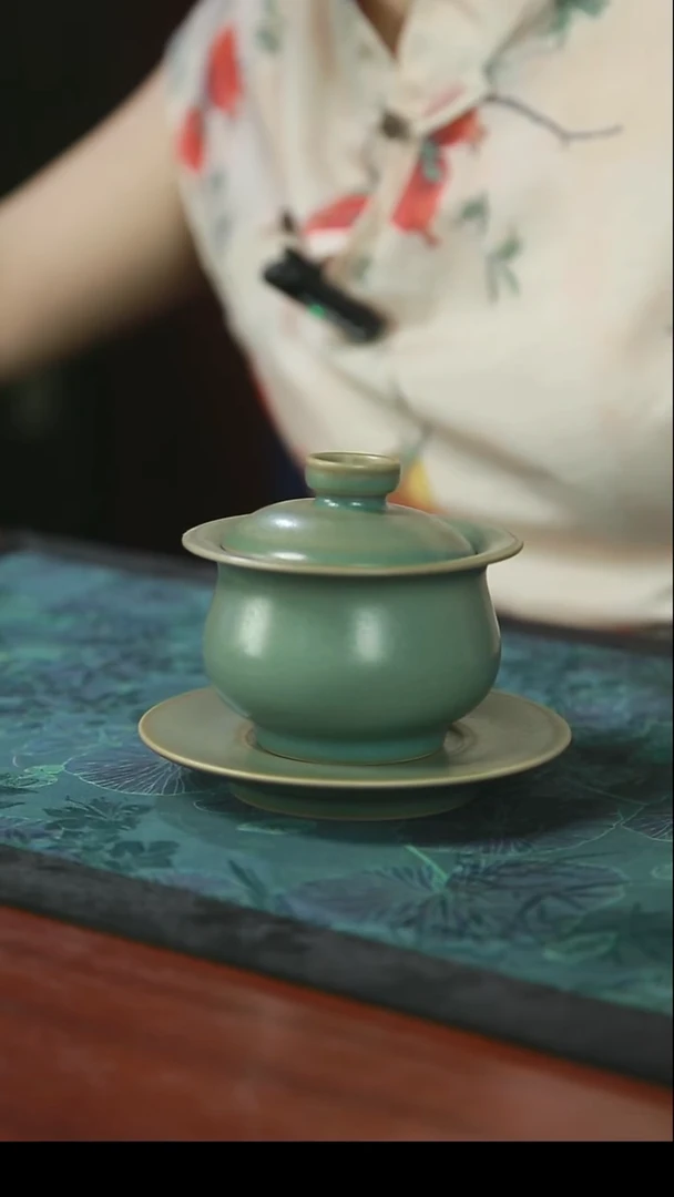 携****夜柴烧盖碗 一级品 大师