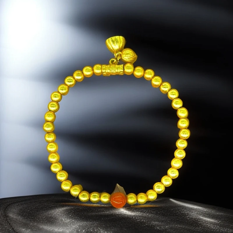 【李总】--时尚红翡翠嵌合金两世欢手链