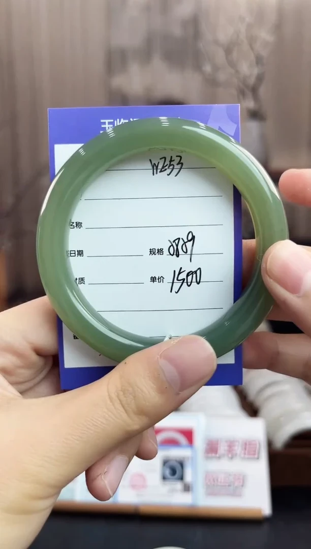 未镶嵌手镯和田玉WE53微色差