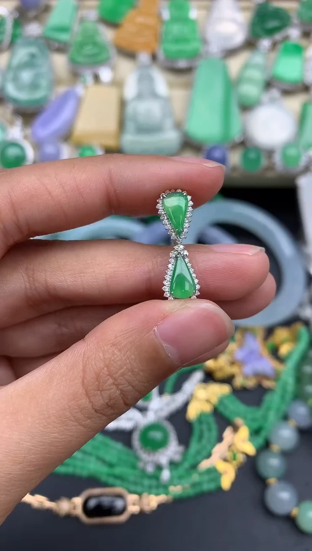 【闪购商品】翡翠颈饰18K金镶嵌167-中国好珍宝