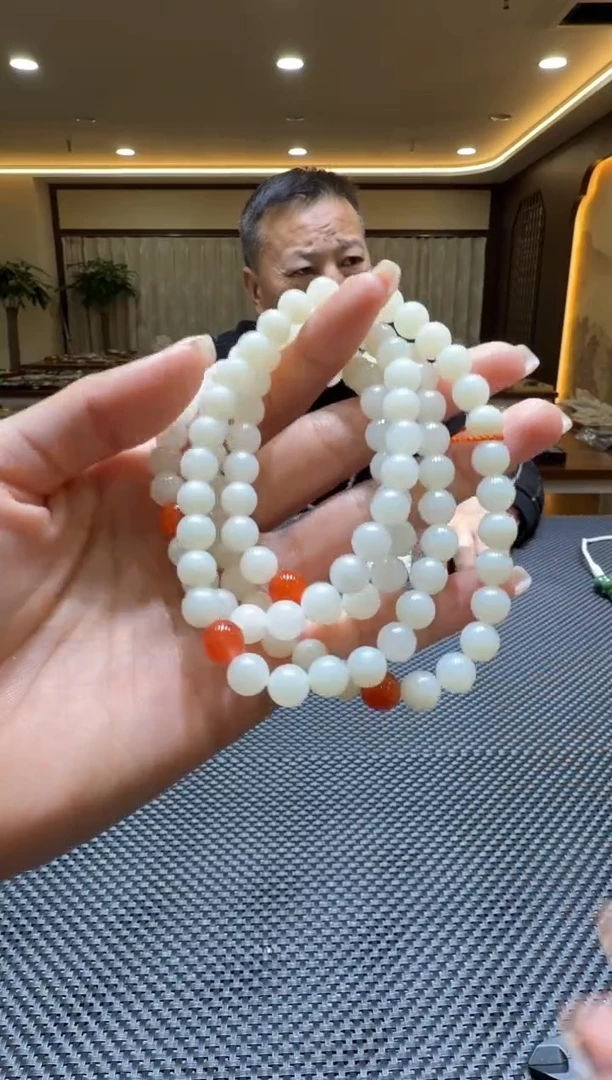 颈饰未镶嵌和田玉项链8mm