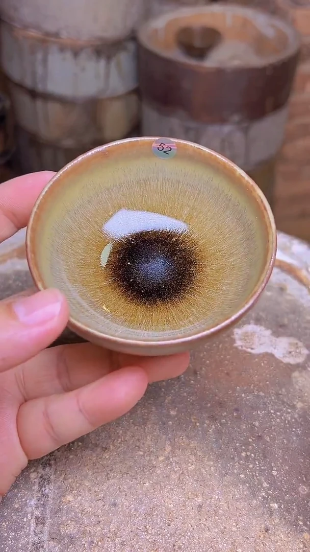 茶盏康*52柴烧建盏主人杯