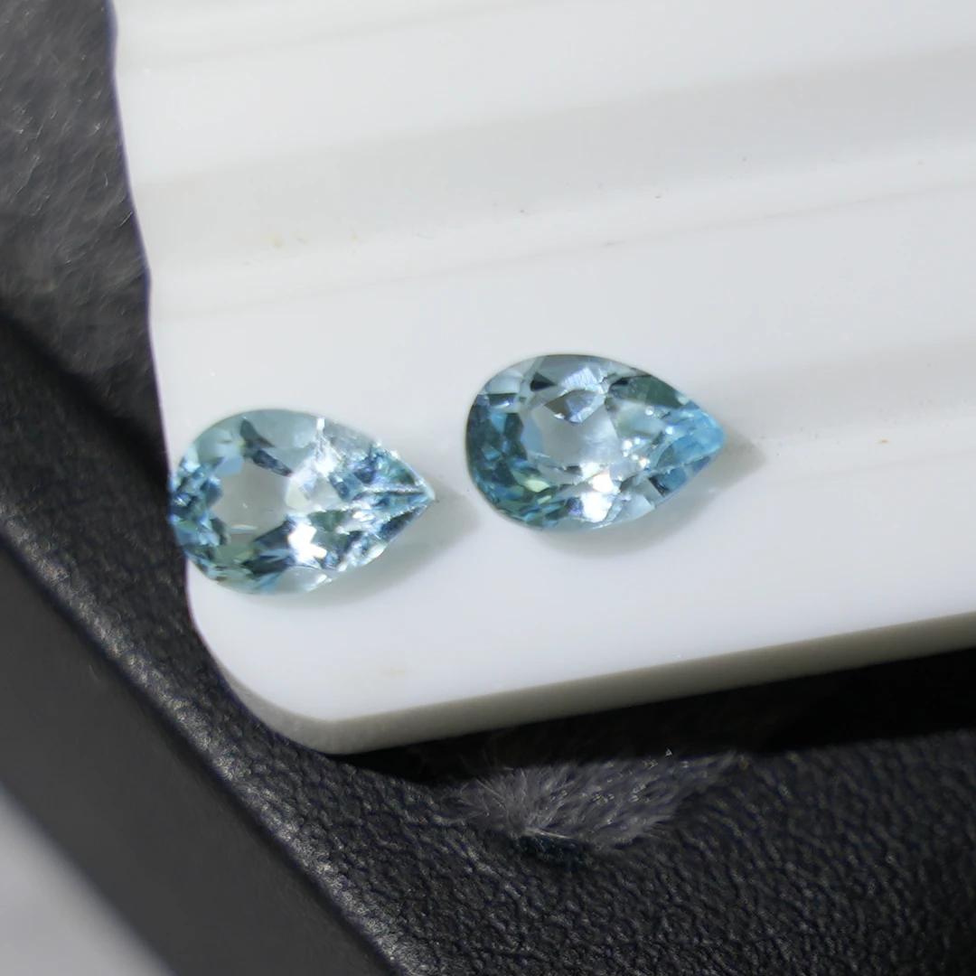 【蓝燕子珠宝】特价天然托帕石裸石尺寸7x5之间【多样性发货】