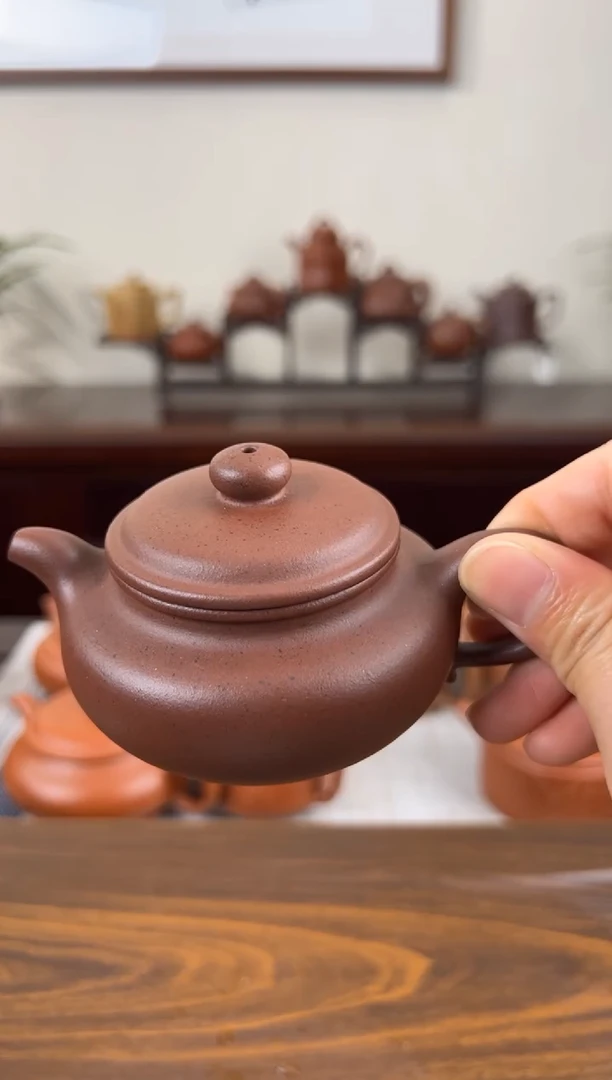 茶壶紫砂紫泥仿古壶100CC