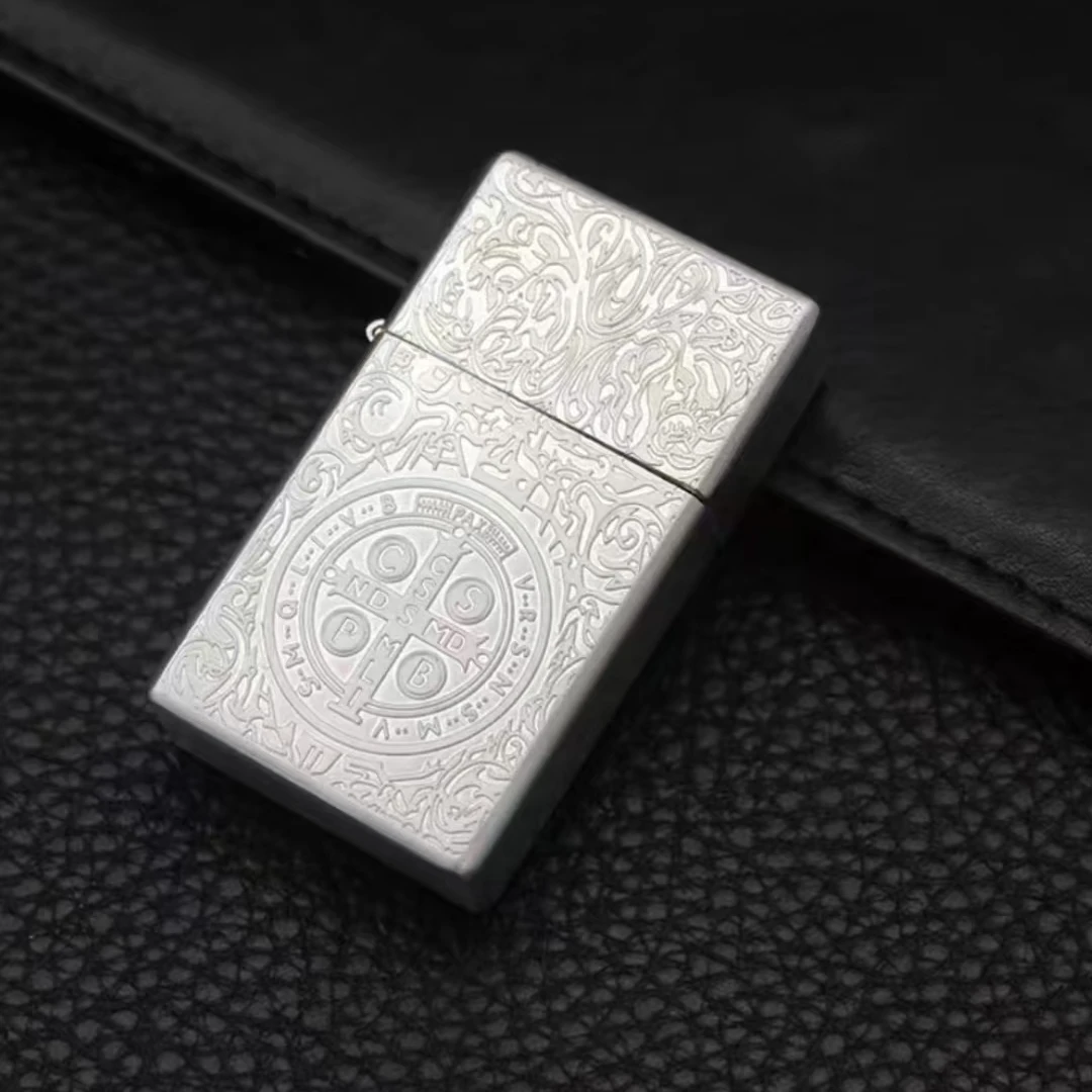 煤油打火机  雕刻包银康斯坦丁男士礼品送礼防风打火机