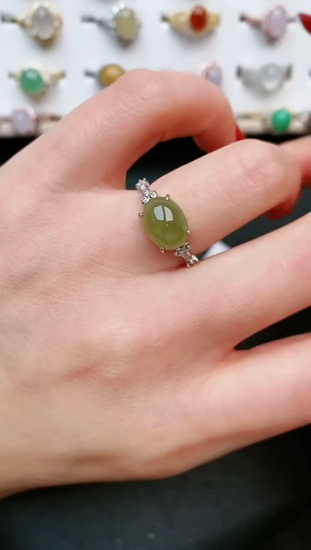 【闪购商品】翡翠戒指银S925镶嵌.....