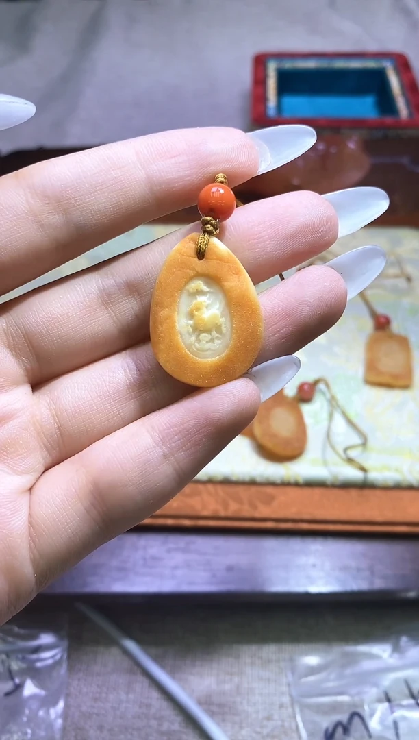 未镶嵌颈饰蜜蜡生肖羊多样性发一件547
