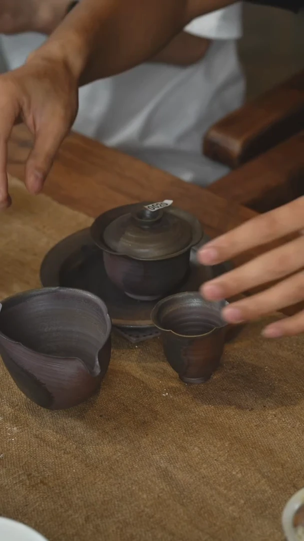 四件套陶泥柴烧作品020