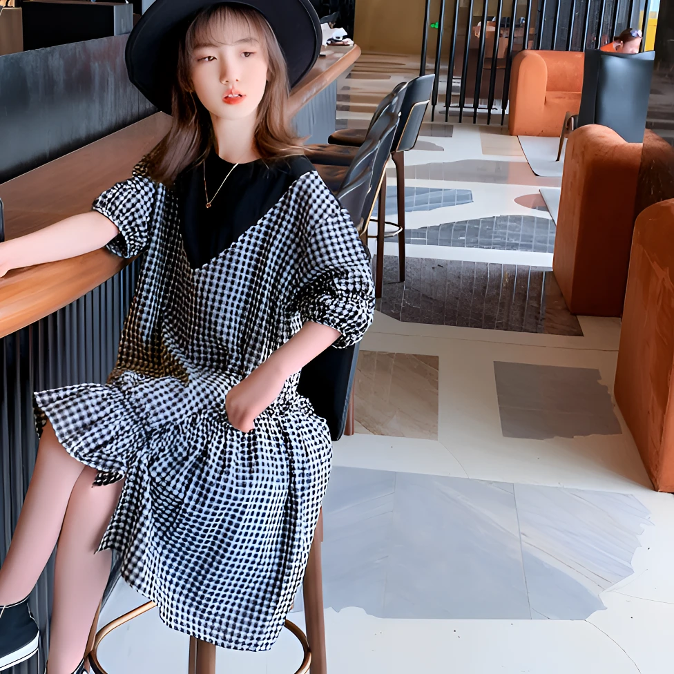 新F2-113唯夏季儿童时尚洋气连衣裙（QZ0261）