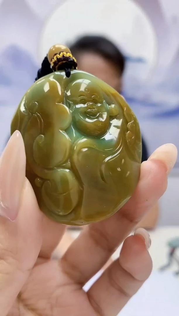 定制翡翠未镶嵌4969xx-毛货挂件75