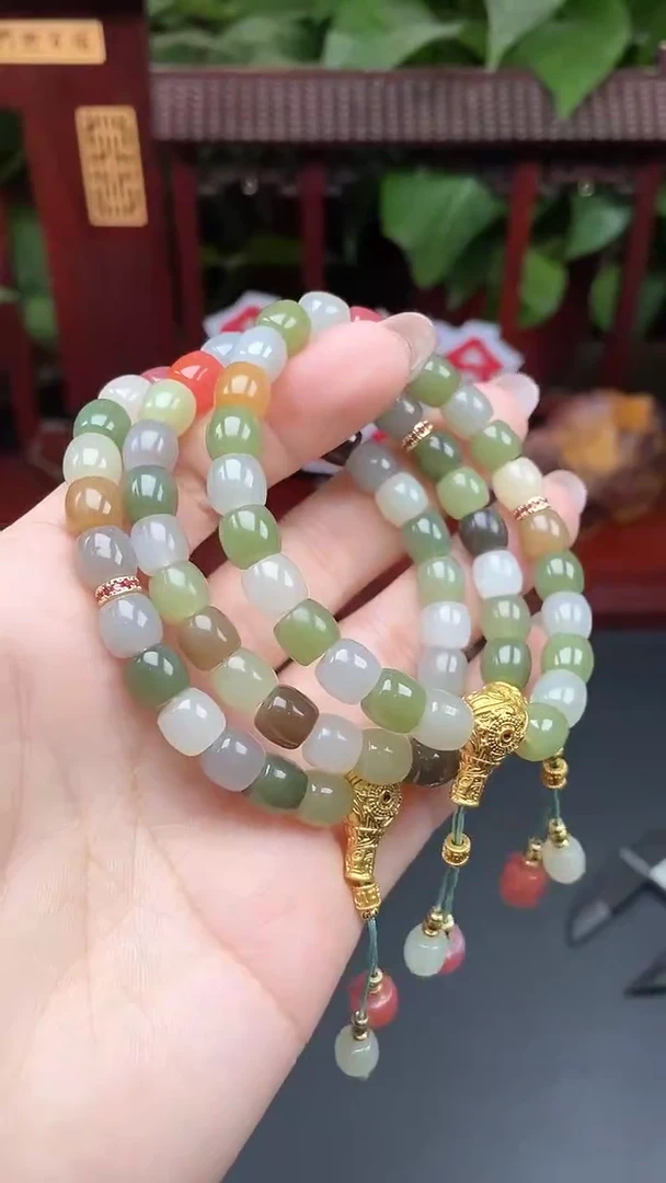 未镶嵌手串和田玉手串多样性发其一XH
