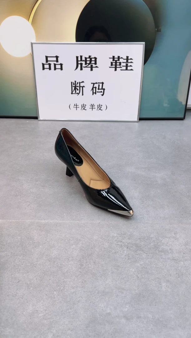 开黑高跟女鞋35码