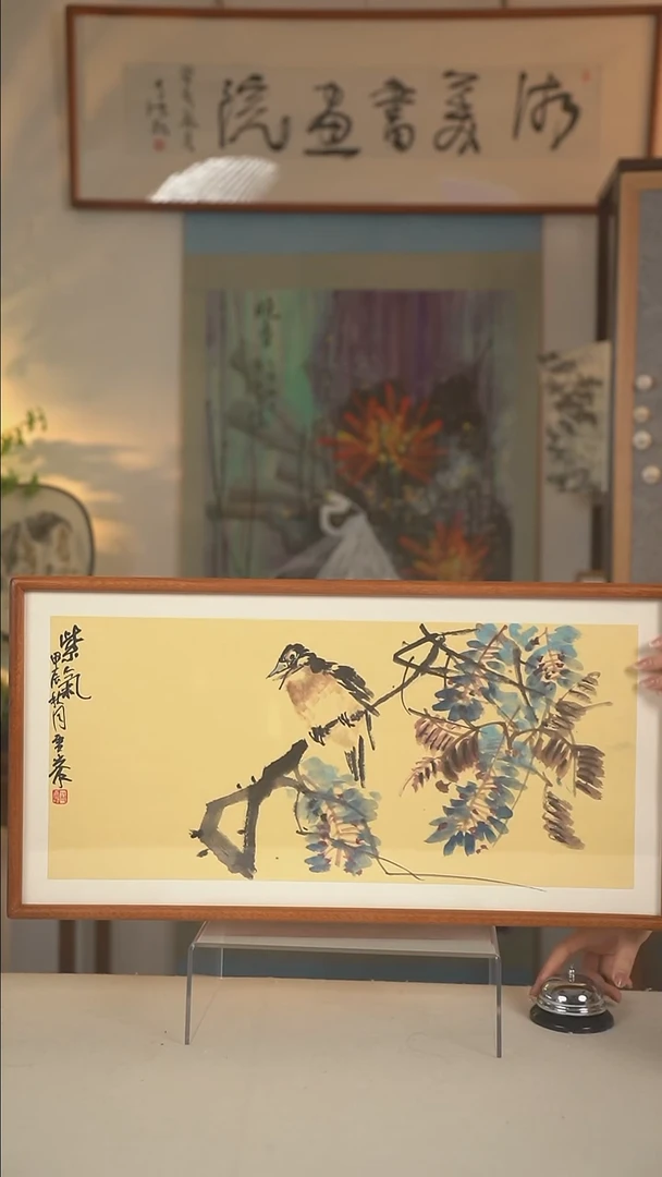 国画苏雪峰 花鸟画二尺hk