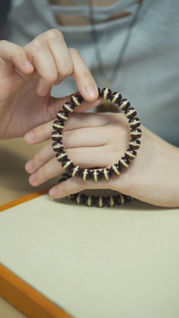 紫金鼠手串全实心黑金紫金鼠1.0单圈镶嵌猛犸