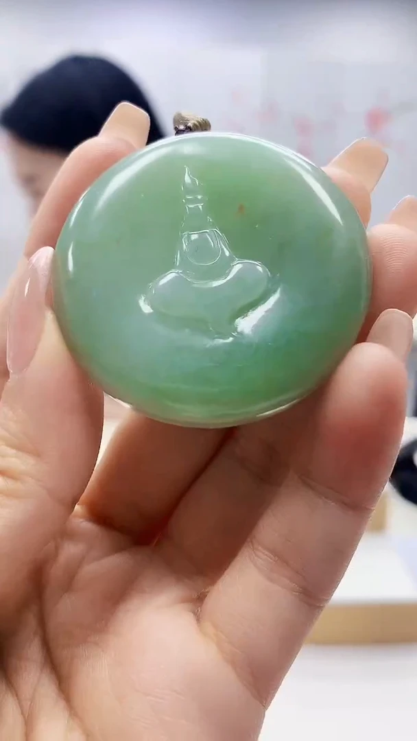 未镶嵌定制翡翠5155ty-毛货挂件23