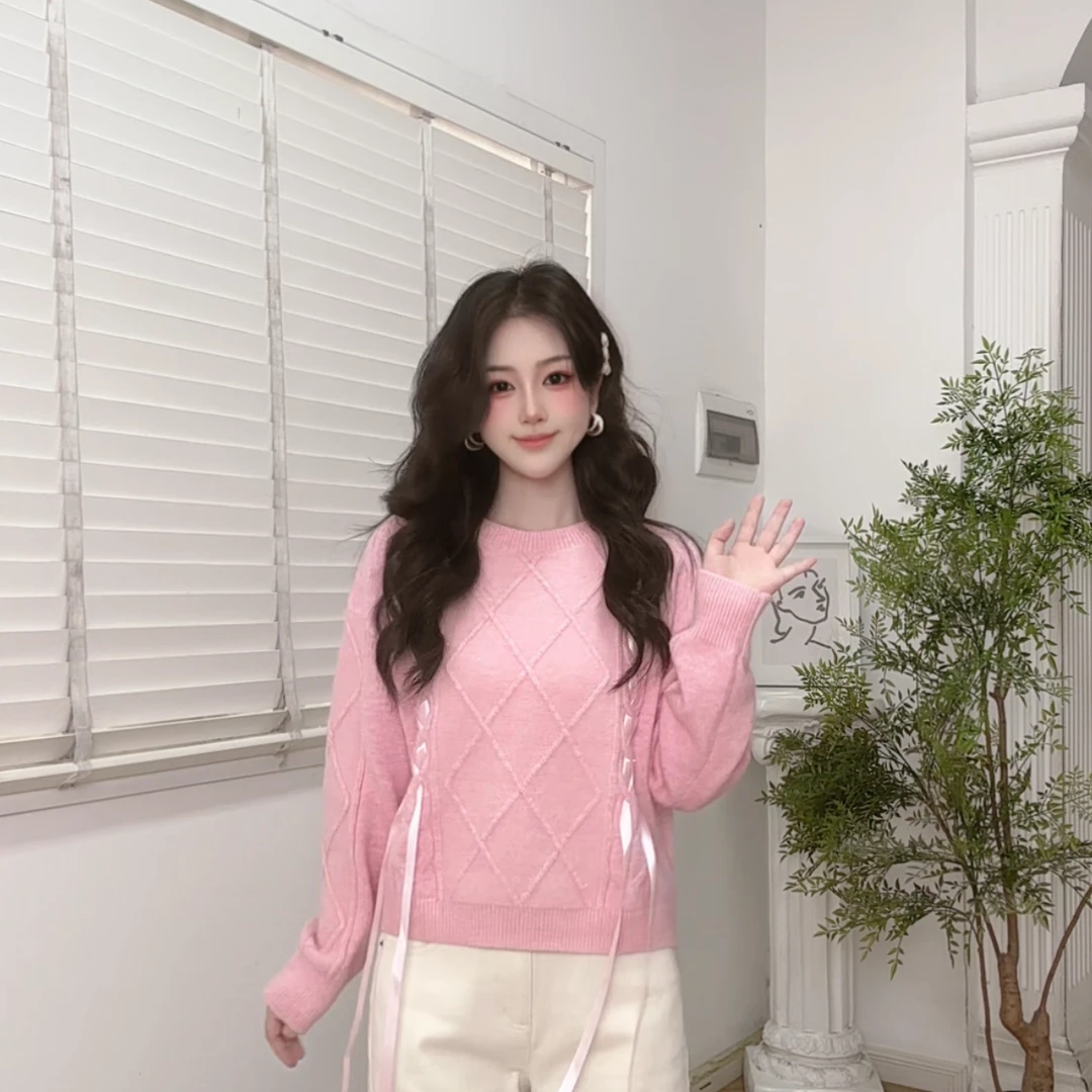 IEF/爱依服2025新款秋冬长袖上衣加厚设计感宽松百搭网红时尚针织