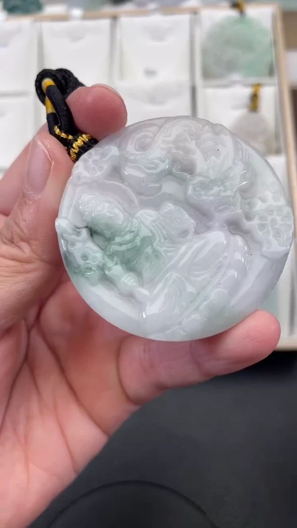 颈饰未镶嵌翡翠天然缅甸翡翠A货123