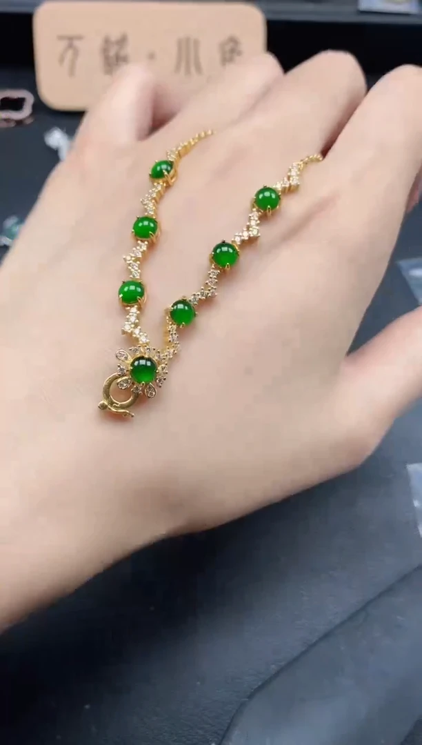 翡翠戒指银S925镶嵌51511-3