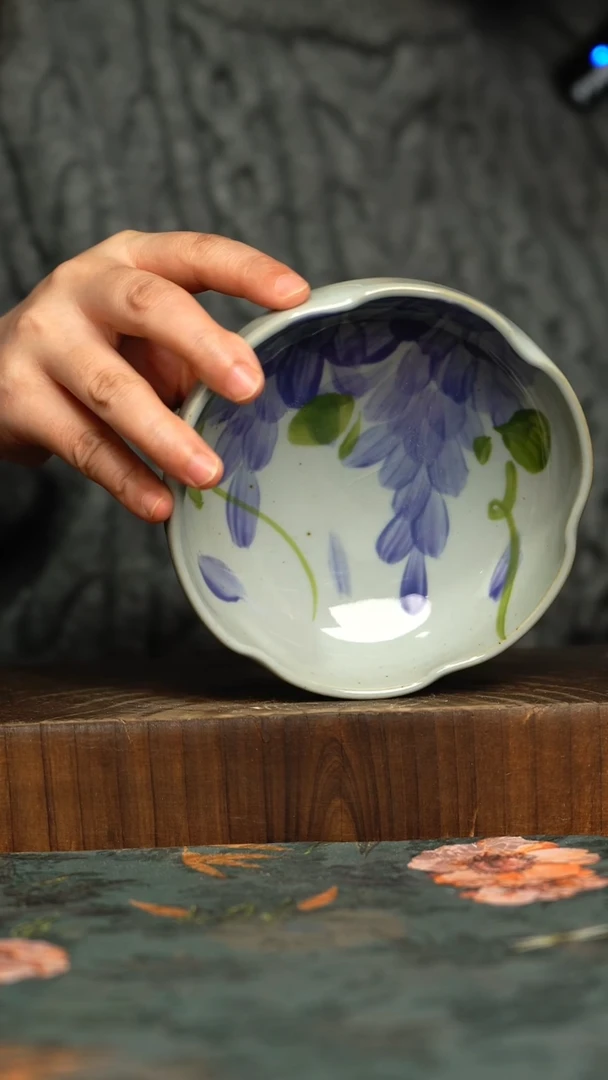 杯釉下彩手工手绘同款陶器