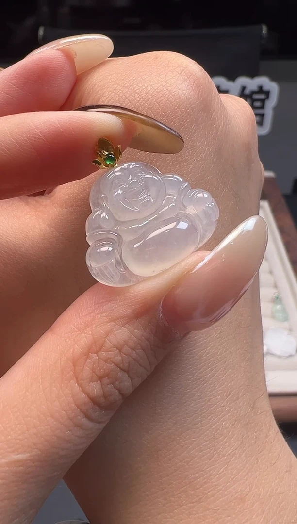 吊坠(不含链)18K金镶嵌翡翠缅甸珠宝严选