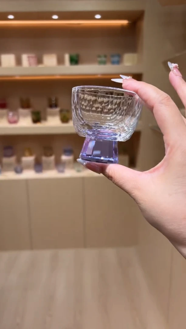 紫色闪烁茶杯 买一送一