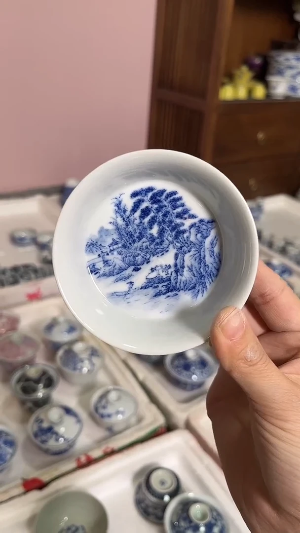 摆件瓷杯子 景德镇精品茶器