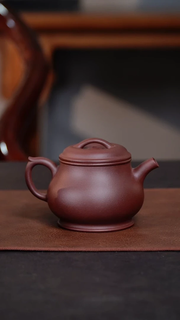 茶壶紫砂颂金壶 紫泥 精工半手工 200cc