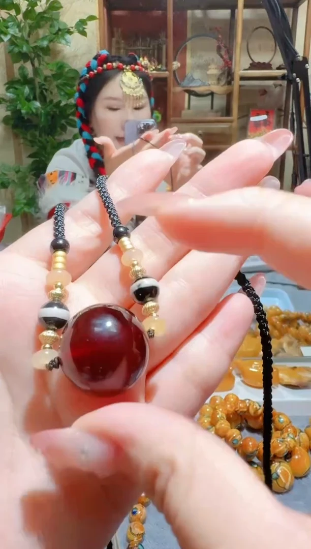 琥珀颈饰未镶嵌838天然蜜蜡珠宝奇石全都保真