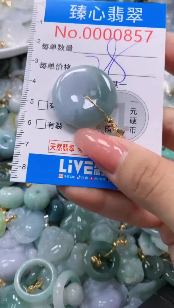 翡翠未镶嵌颈饰857