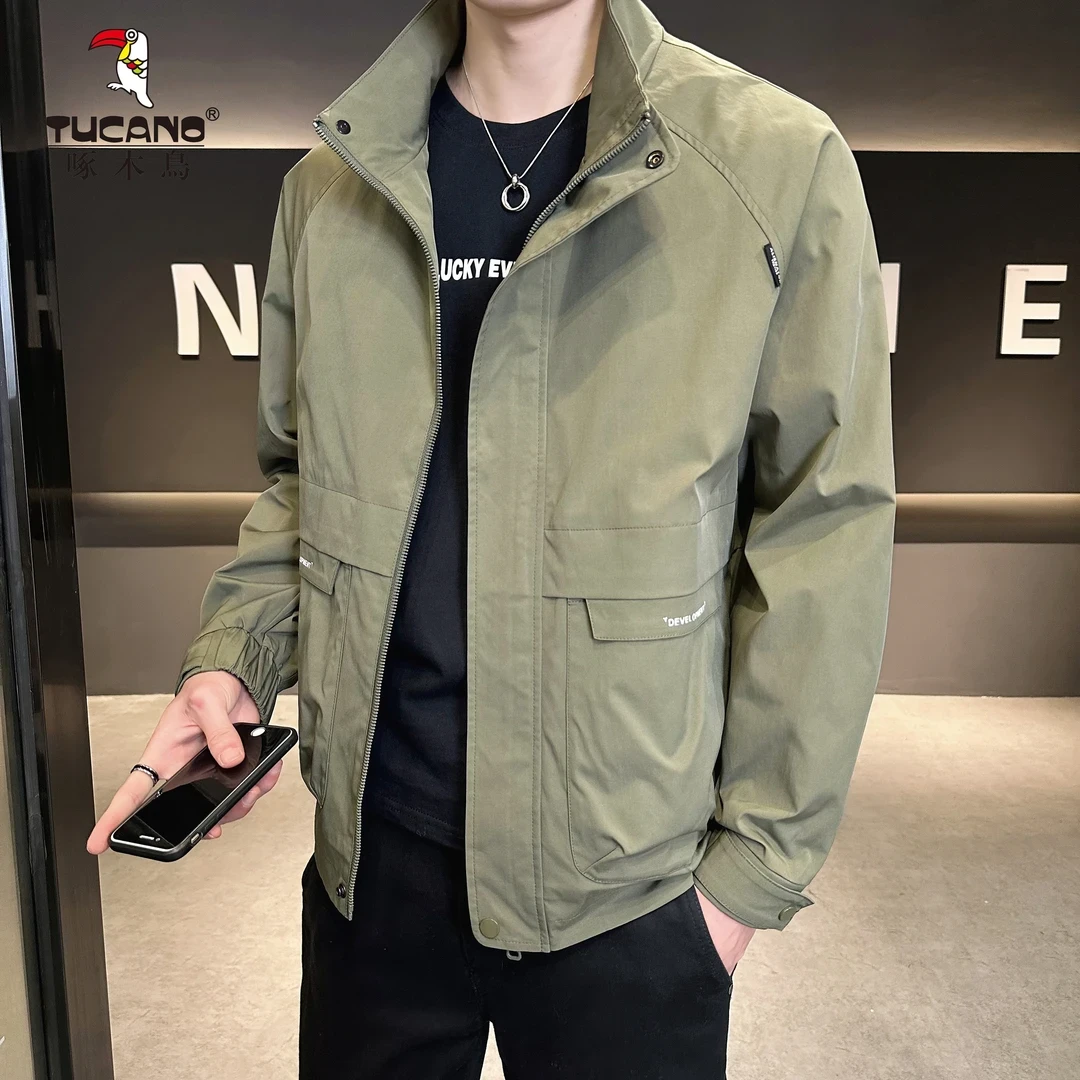 TUCANO/啄木鳥秋季新款档次立领夹克简约休闲男款外套百搭帅气男