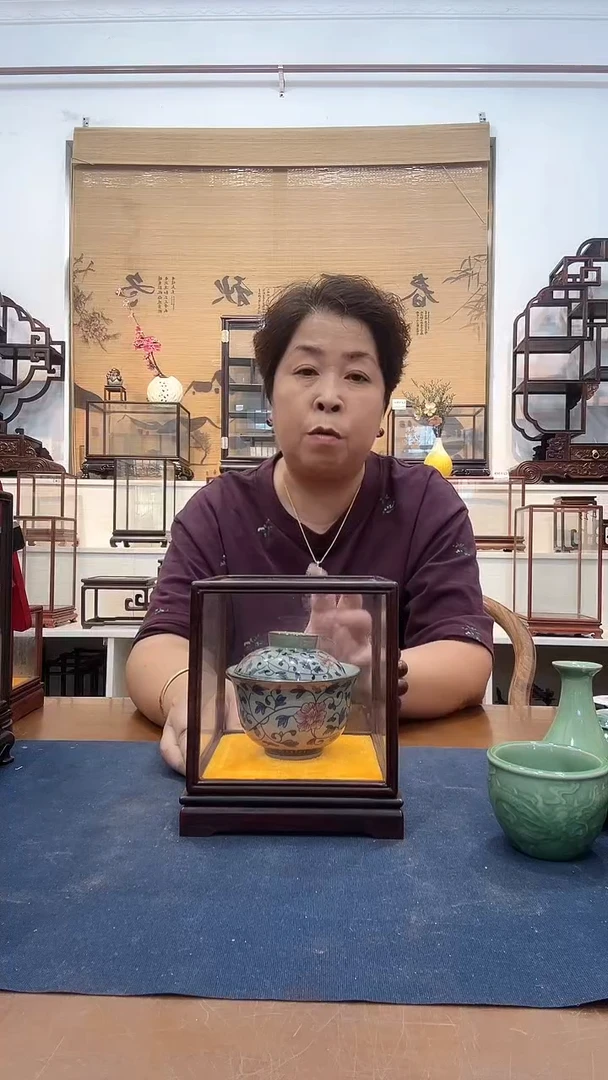 红酸枝木类木头款玻璃罩584